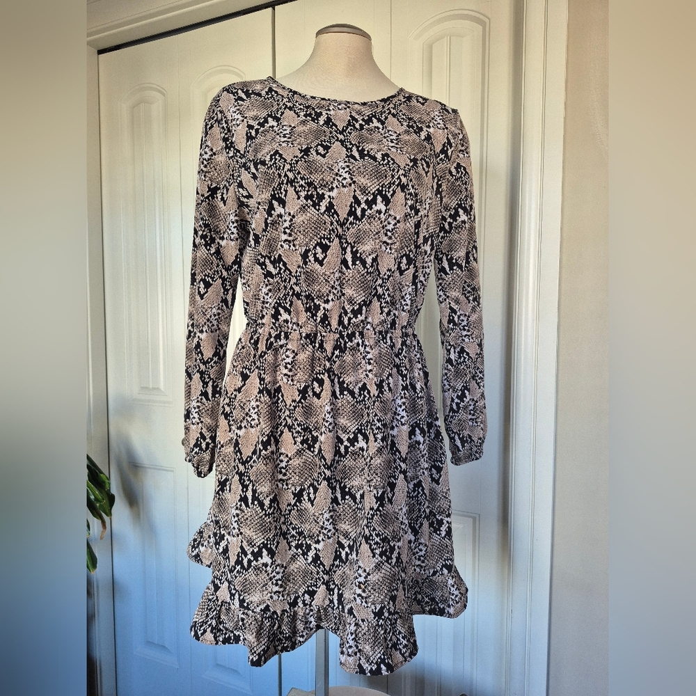 Snake Skin Print Dress